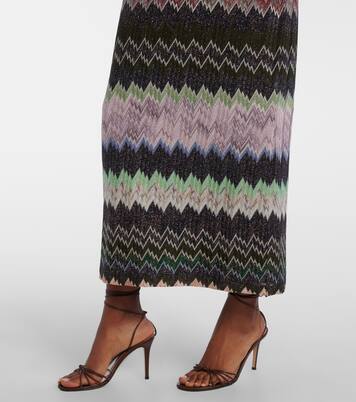 Abito lungo in jacquard di lamé | Missoni