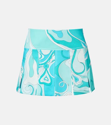 Orchidee cotton-blend gabardine miniskirt | Pucci