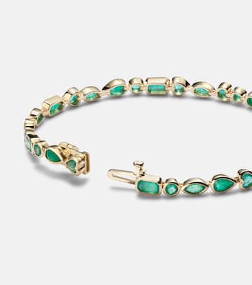 Armband aus 18kt Gelbgold (750/1000) mit Smaragden | Shay Jewelry