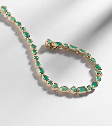 Armband aus 18kt Gelbgold (750/1000) mit Smaragden | Shay Jewelry