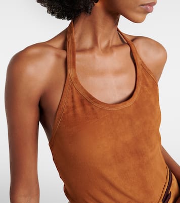 Cherry suede minidress | Stouls