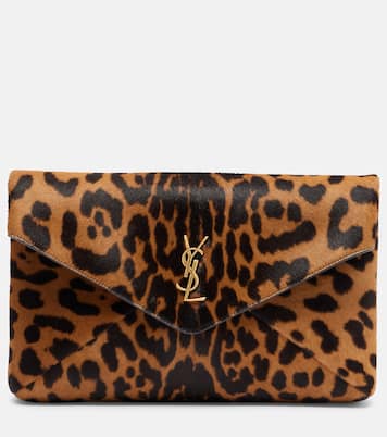 Cassandre Large calf hair clutch | Saint Laurent
