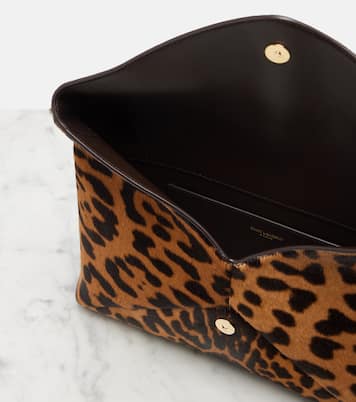 Cassandre Large calf hair clutch | Saint Laurent