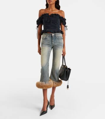 Top raccourci en coton | Balenciaga