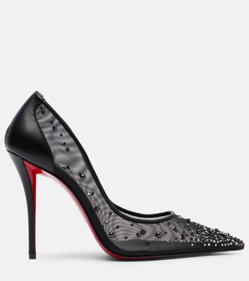Miss Z 100 embellished mesh pumps | Christian Louboutin
