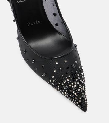 Miss Z 100 embellished mesh pumps | Christian Louboutin
