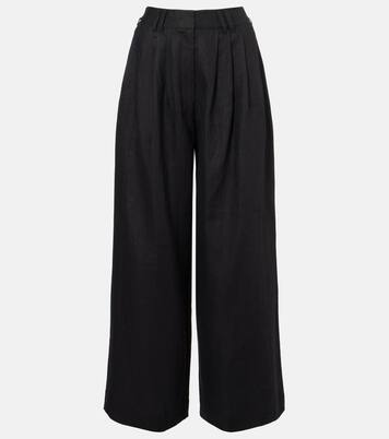 Weite High-Rise-Hose Parker aus Leinen | Posse
