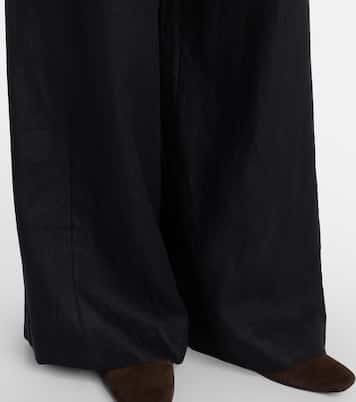 Weite High-Rise-Hose Parker aus Leinen | Posse