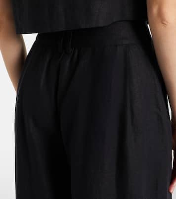 Weite High-Rise-Hose Parker aus Leinen | Posse