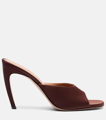 Pantoletten Betta 95 aus Satin | The Attico