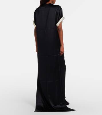 Silk-blend satin T-shirt | Phoebe Philo