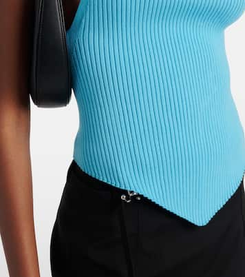 Top Pointy en maille côtelée | Courrèges