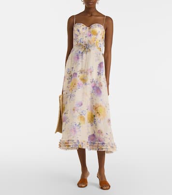 Midikleid Luna aus Leinen und Seide | Zimmermann