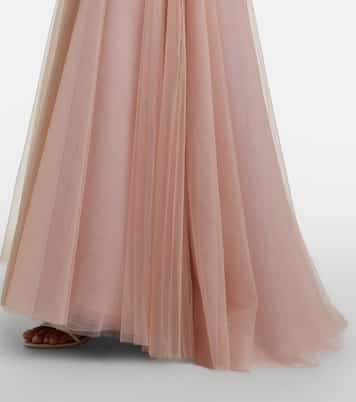 Evanna embellished tulle gown | Costarellos