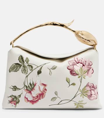 Bloom Medium floral leather top-handle bag | Erdem