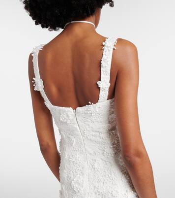 Embroidered lace midi dress | Leo Lin