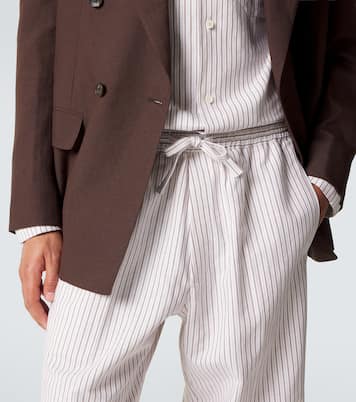 Julian cotton and silk straight pants | Umit Benan