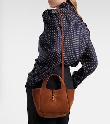 Le 5 à 7 suede shoulder bag | Saint Laurent