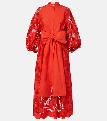 Besticktes Midikleid aus Mesh | Erdem