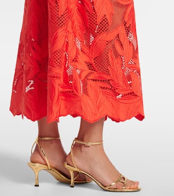 Besticktes Midikleid aus Mesh | Erdem