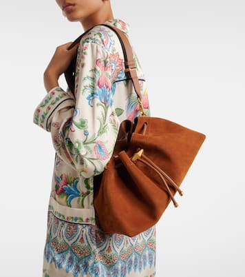 Bucket-Bag Bon Bon Medium aus Veloursleder | Jimmy Choo