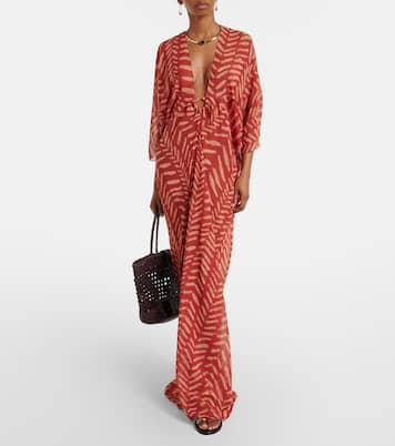 Printed georgette maxi dress | Johanna Ortiz