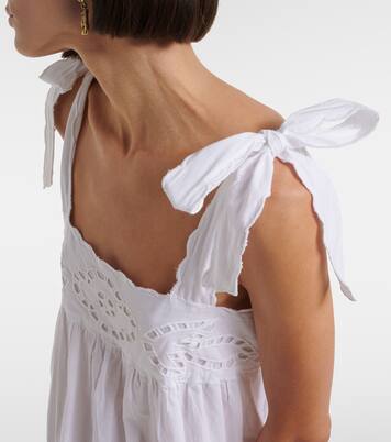 Abito corto in cotone sangallo | Juliet Dunn