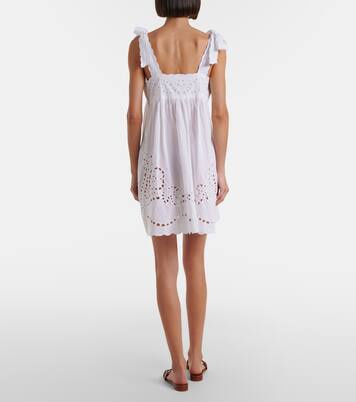 Abito corto in cotone sangallo | Juliet Dunn