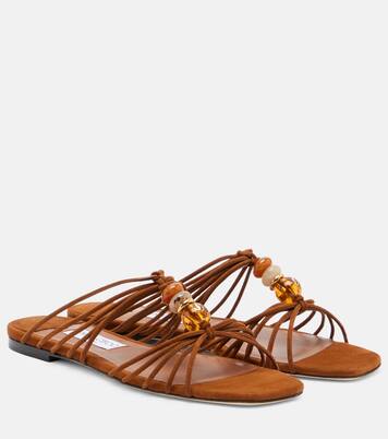 Lova beaded suede sandals | Jimmy Choo
