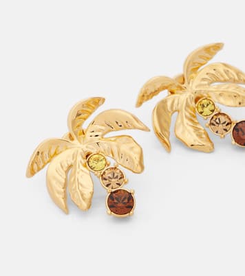 Palm Tree embellished earrings | Oscar de la Renta
