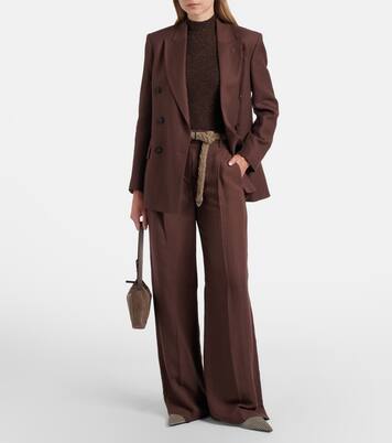 Ribbed-knit lamé top | Brunello Cucinelli