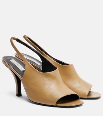 Leather slingback sandals | Toteme
