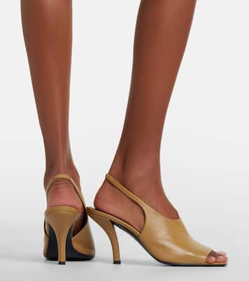 Leather slingback sandals | Toteme