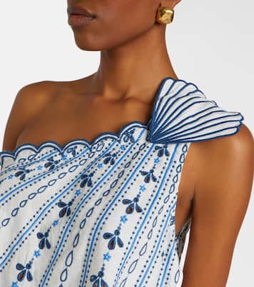 Top Coast Star en lin mélangé à broderie | Farm Rio