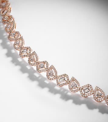 Pulsera My Twin de oro rosa de 18 ct con diamantes | Messika