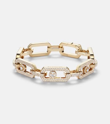Pulsera de cadena So Move de oro de 18 ct con diamantes | Messika