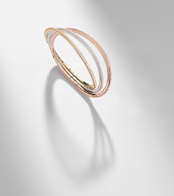 Stretchy 18kt gold bracelet with diamonds | Bucherer Fine Jewellery