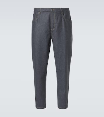 Virgin wool straight pants | Brunello Cucinelli