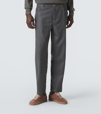 Virgin wool straight pants | Brunello Cucinelli
