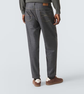 Virgin wool straight pants | Brunello Cucinelli