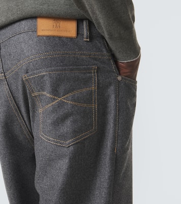 Virgin wool straight pants | Brunello Cucinelli