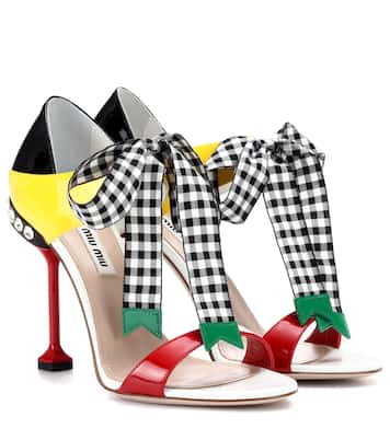Patent leather sandals | Miu Miu