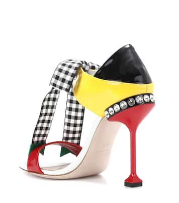 Patent leather sandals | Miu Miu