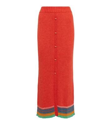 Striped ribbed-knit skirt | Etro