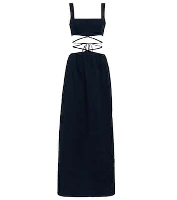 Maxikleid Peonia aus Baumwollpopeline | Agua by Agua Bendita