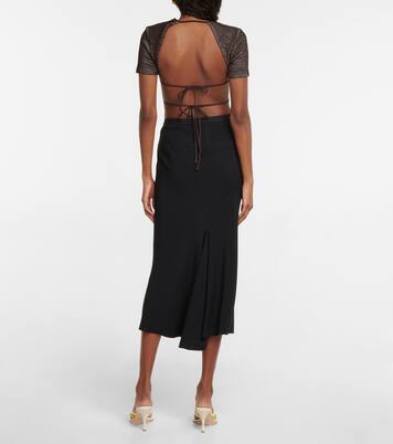 Open-back crop top | Christopher Esber