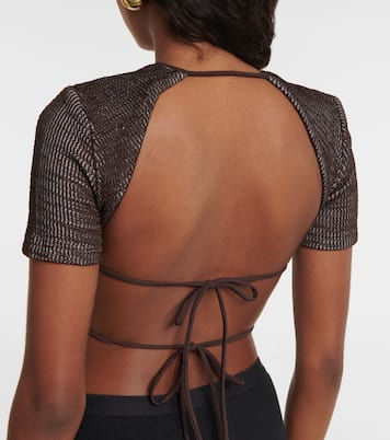 Open-back crop top | Christopher Esber