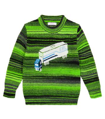 Embroidered wool-blend sweater | ERL Kids