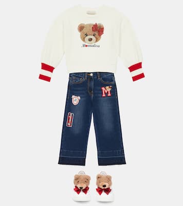 Bestickte Jeans | Monnalisa