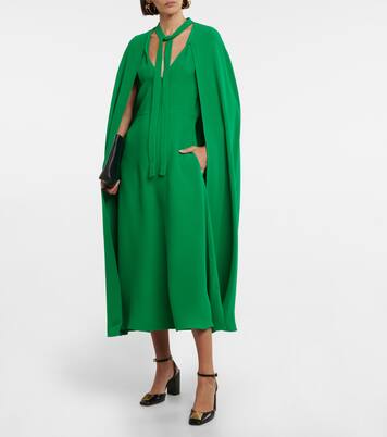Robe midi en crêpe de soie | Valentino